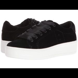 Steve Madden velvet sneakers (worn)
